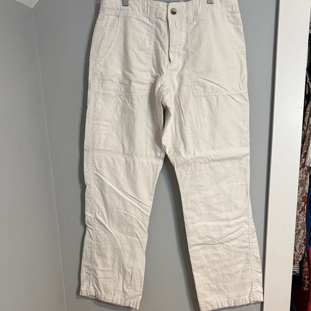 Old Navy Cream Wide Leg Pants